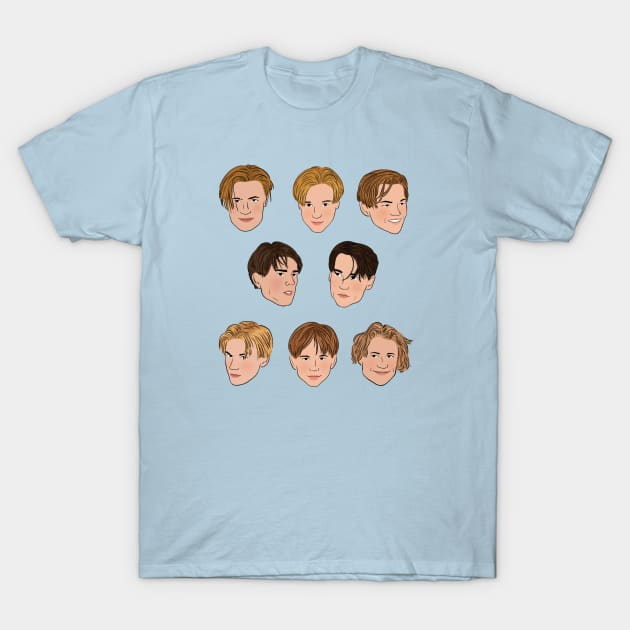 90's Heartthrobs T-Shirt by Megan Roy